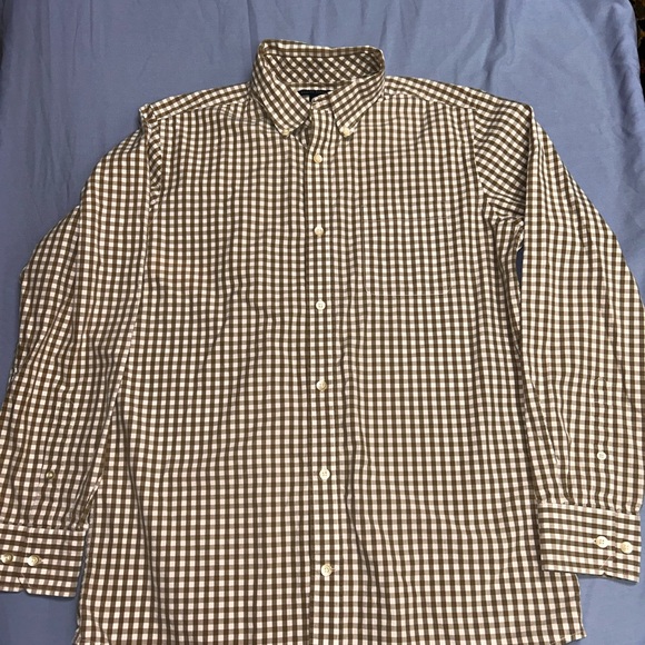Banana Republic Other - Banana Republic Men's Brown Gingham Shirt